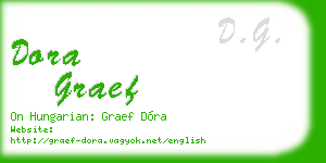 dora graef business card
